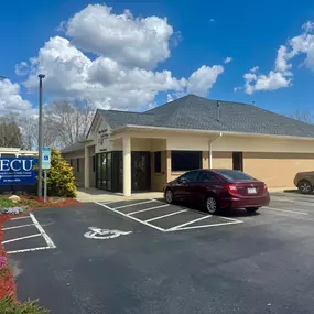 Outside view of the State Employees' Credit Union Black Mountain branch.