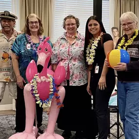 Just what we needed to help us get through this cold snap, a Luau dance party!