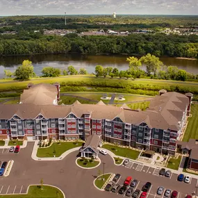 Riverview Landing in Otsego Minnesota senior living facility with a pickle ball court and a heated therapy pool!