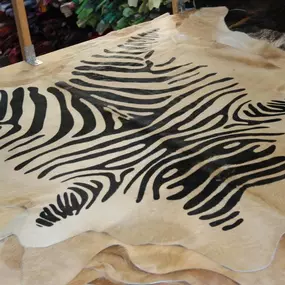 Koeienhuid met zebraprint