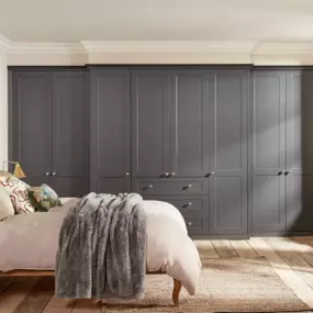 Shaker Fitted Wardrobes in Graphite