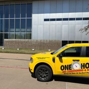 Your local One Hour Air Of Fort Worth truck at the Modern Art Museum of Fort Worth TX