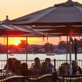 Sunset at Boat House with al fresco dining