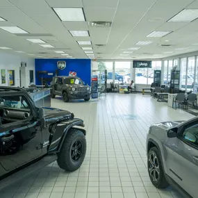 Van Horn Chrysler Dodge Jeep Ram of Manitowoc, showroom.