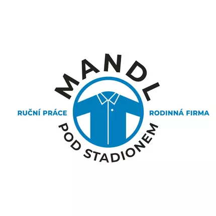 Logotyp från Mandlovna prádla a žehlení košilí