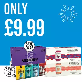 Selected cases of Cider now only £9.99 each