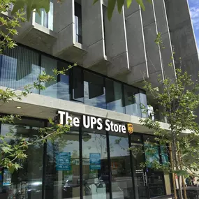 Here is a street facing view of The UPS Store on Park Blvd! We are in the newest Jonathan Segal building on Park and Polk Blvd. Serving North Park, University Heights, and Hillcrest neighborhoods.