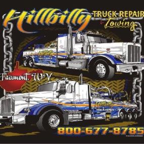Hillbilly Truck Repair and Towing | (800) 677-8785 | Fairmont | 
Commercial Truck Towing | Police Impounds | Private Property Impound (Non-Consensual Towing) | Wide Loads Transportation | Loadshifts | Compressors Movers | Excavators Movers | Bull Dozers Movers | Boom Lifts Movers | Auto Transports | Dually Towing | Flatbed Towing | School Bus Towing | Wrecker Towing | Box Truck Towing | Heavy Duty Towing | Light Duty Towing | Medium Duty Towing | 24 Hour Towing Service | Motorcycle Towing | Limo