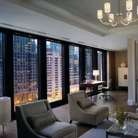 One Bedroom River View Suite Parlor - The Langham Chicago