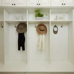 Mudrooms, entryways, and coat closets.