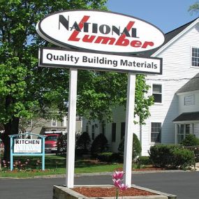 National Lumber Welcome Sign in Berlin
