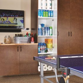 Ditch the hodgepodge of random, leftover shelving in your garage and go for a clean, uniform system that turns your garage into an extension of your home. Premier Garage Storage system can help you transform your garage into an indoor/outdoor living and entertaining space.