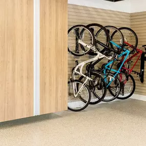 No more tripping over bikes to get into your garage! Our storage options are great for keeping them safe, out of the way, and protected.