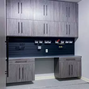 Everyone deserves a garage that is organized and free of clutter. Upgrade your cabinets and flooring to give your space a well-deserved facelift.