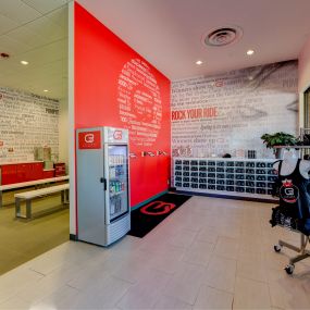 Check-in area at CycleBar Beachwood.