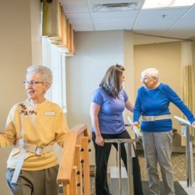 Saint Therese at St. Odilia offers skilled nursing services, pastoral care, and physical, occupational and speech therapy when needed.