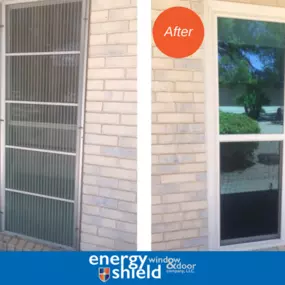 Before and after window installation