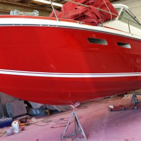 Big red all done. This was a really fun project taking a family boat that meant so much to a family and bringing back to life.