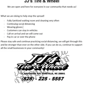 We are here for all of your tire needs!