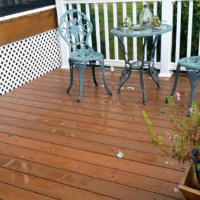 Composite Deck  and Vinyl Stairs