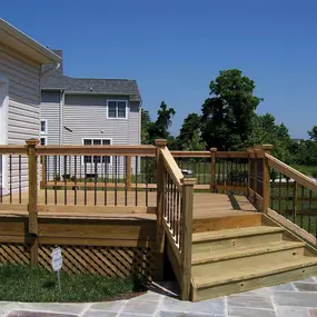 Raised Wood Deck