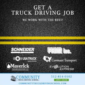 Get a truck driving job in Austin, Texas. Get your CDL license to drive a commercial truck at our Austin school, Community Truck Driving School. Call: 833-814-0102. https://www.communitytruckdrivingschool.com/