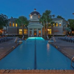 Nighttime Swimming Pool