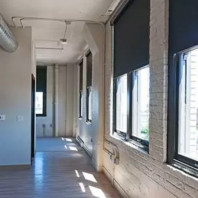 Brix Apartments Room darkening Shades in Hallway