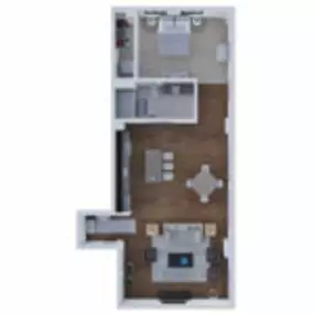 Brix Apartment Lofts Floor Plan Style 11, One Bedroom One Bath Apartment in Milwaukee Wisconsin