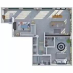 Brix Apartment Lofts Floor Plan Style A13, One Bedroom One Bath Apartment in Milwaukee Wisconsin