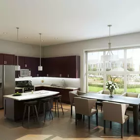Kitchen and dinning area