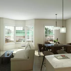 Spacious living room with ample seating area