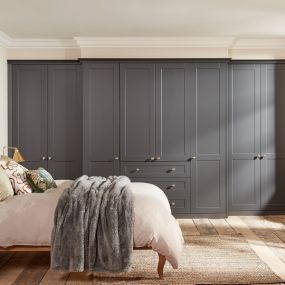 Shaker Fitted Wardrobes in Graphite