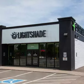 Exterior building of the Lightshade Medical & Recreational Dispensary Federal Heights