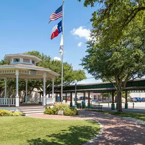 Nearby park with picturesque gazebo