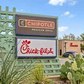 Chipotle and Chick Fil A near Camden Riverwalk