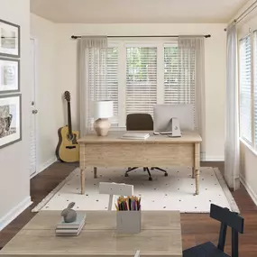 Flex space for a home office at Camden Touchstone in Charlotte, NC