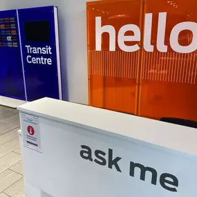 Reception area inside Ford Transit Centre Manchester