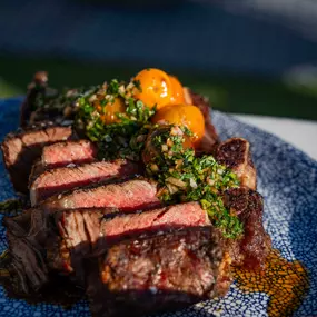 Chef’s special bone-in ribeye at the best restaurant in Coronado.