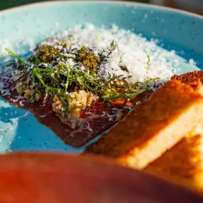 Beef Carpaccio at Coronado brunch.