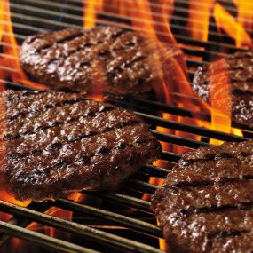Flame grilled burgers