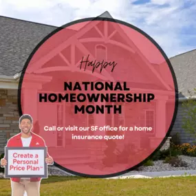 June is National Homeownership Month! Call or visit our State Farm office in Vienna for a free quote for your home!