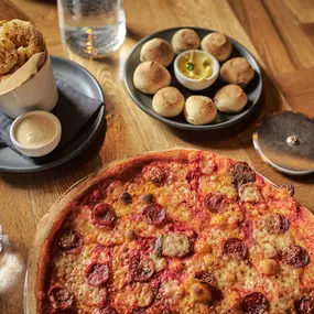 PizzaExpress Dough Balls, Calamari, American