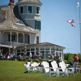 Adirondack chairs at The Lawn at Castle Hill Inn