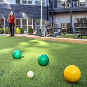 Apartments bocce ball court lawn games