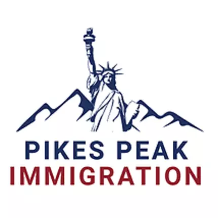 Logotyp från Pikes Peak Immigration