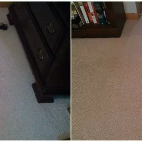 Before and after stain removal in Omaha, NE