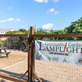 Local community garden entry near Camden Huntingdon