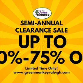 OMG! All remaining Clearance Items are 50% - 75% Off! Shop! Shop! Shop!