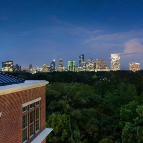 Balcony view of downtown atlanta